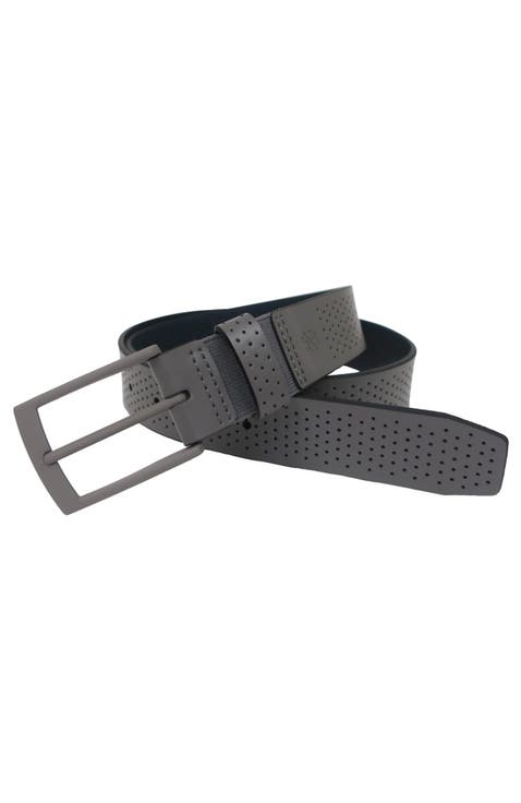 Comfort Stretch Perforated Leather Golf Belt