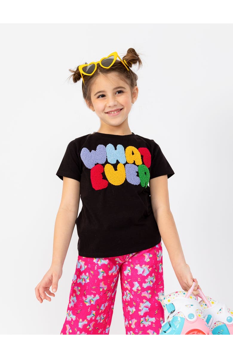 Preppy Goose Whatever Short Sleeve T-Shirt, Main, color, Black