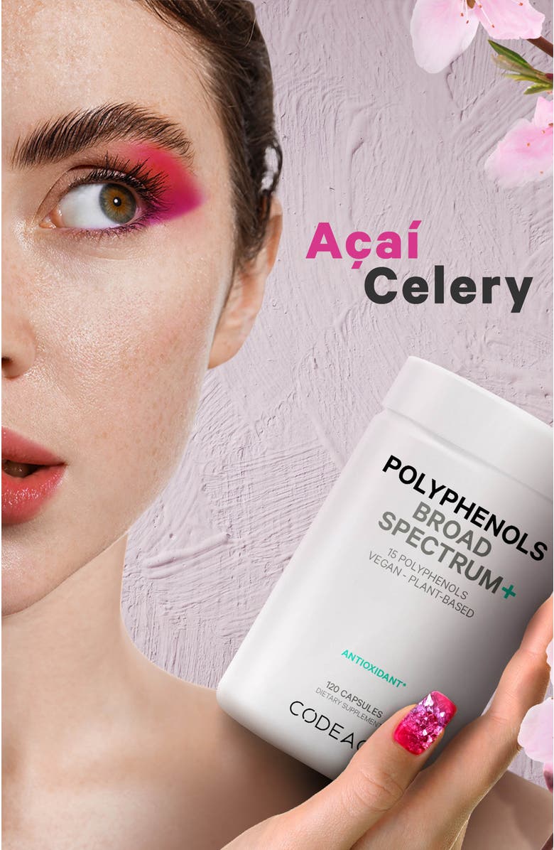 Codeage Polyphenols Broad Spectrum Vegan Superfood Supplement, Alternate, color, White