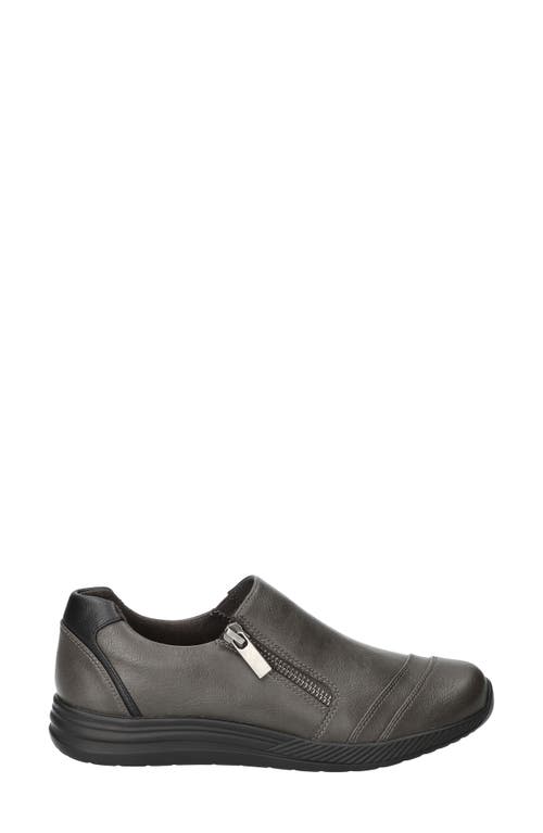 Easy Street Karol Zip Sneaker In Brown
