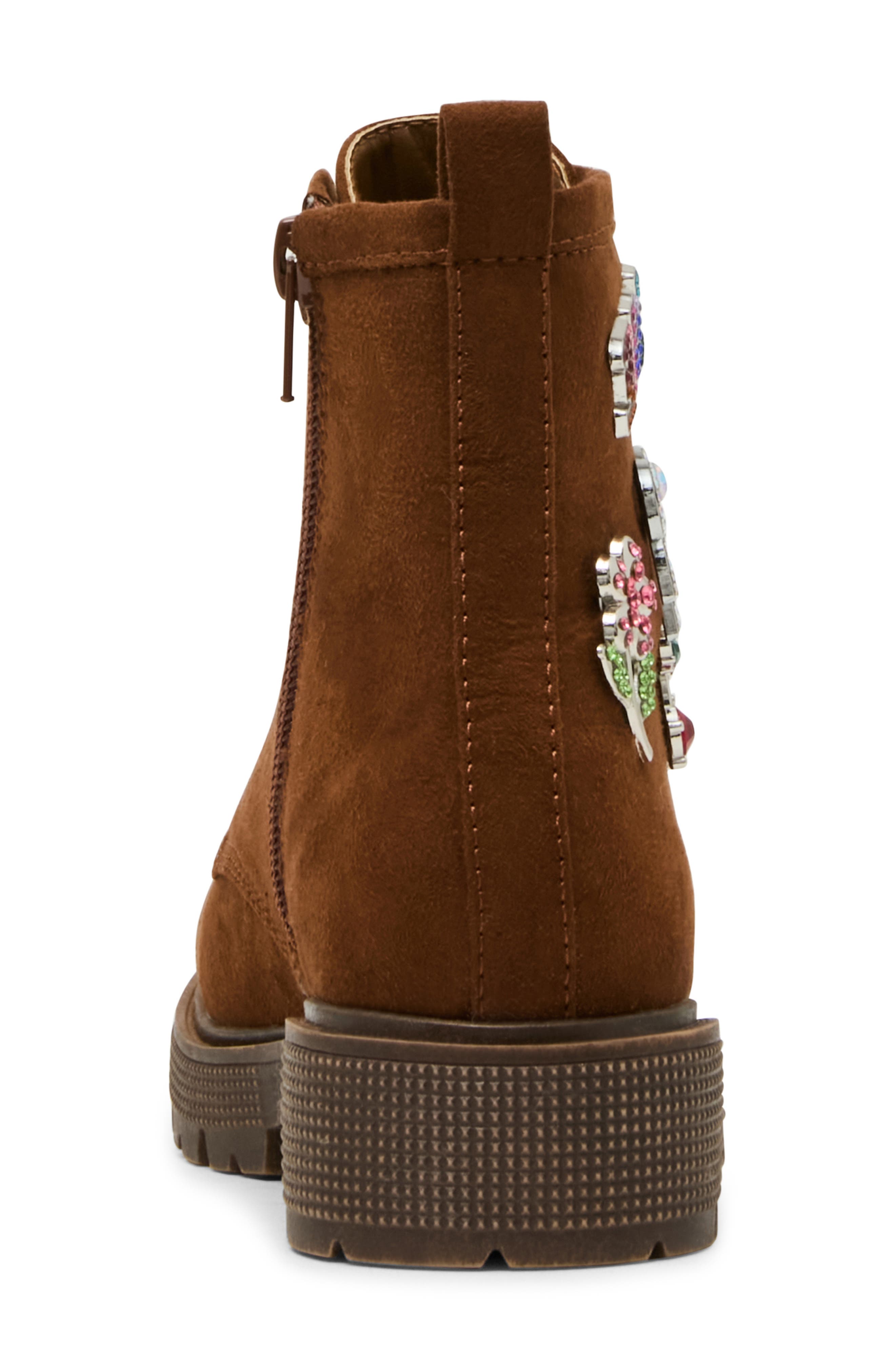 Kids' Sparky Biker Boot, Alternate, color, BROWN