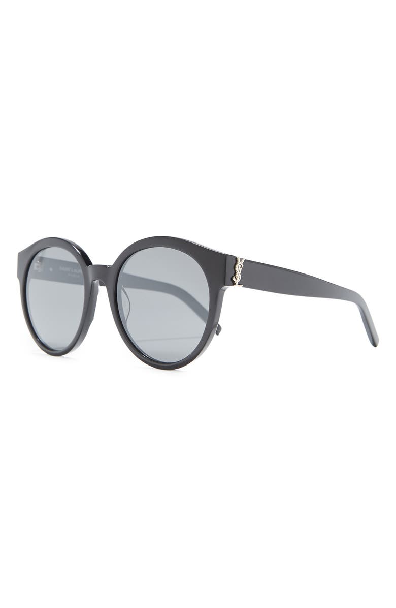 Saint Laurent 54mm Round Sunglasses, Alternate, color,
