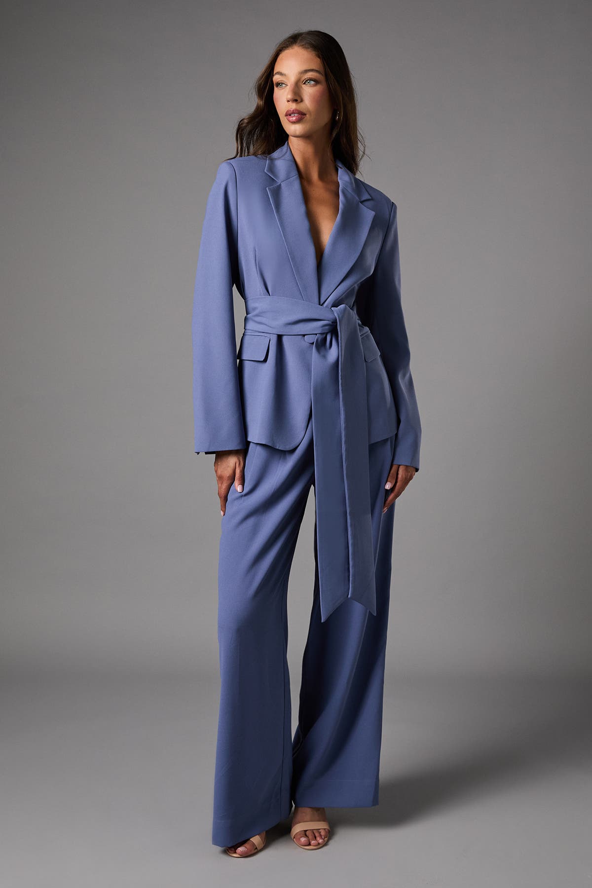 Wrap Tie Front Blazer - image 2