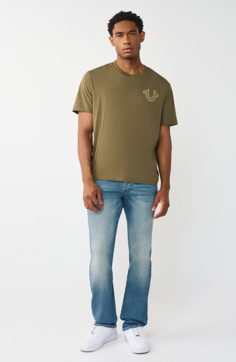 True Religion Ricky Flap Pocket Straight Leg Jeans, Alternate, color, Medium Horizon