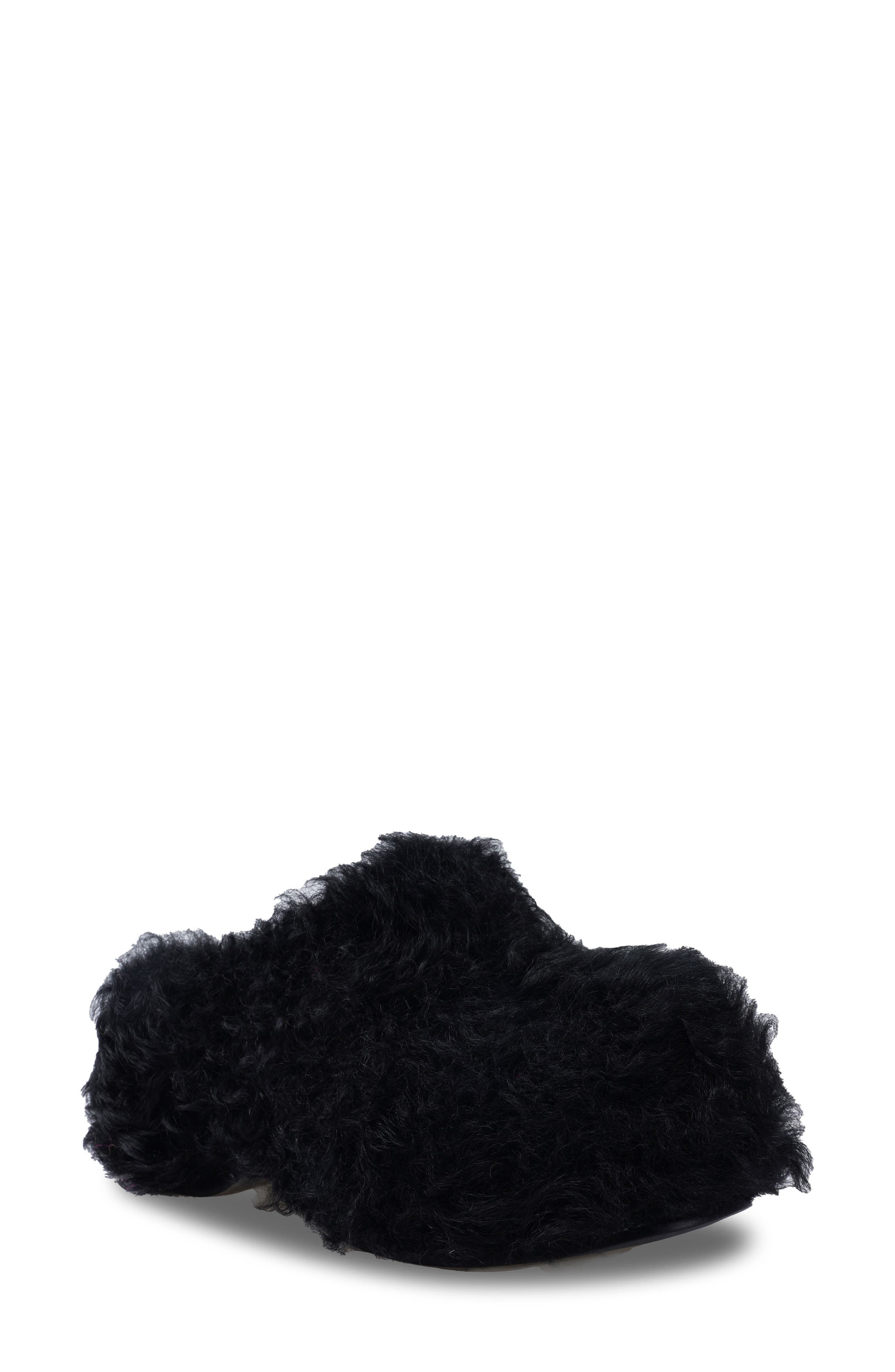 ZIGI Jincy Genuine Shearling Clog, Main, color, Black