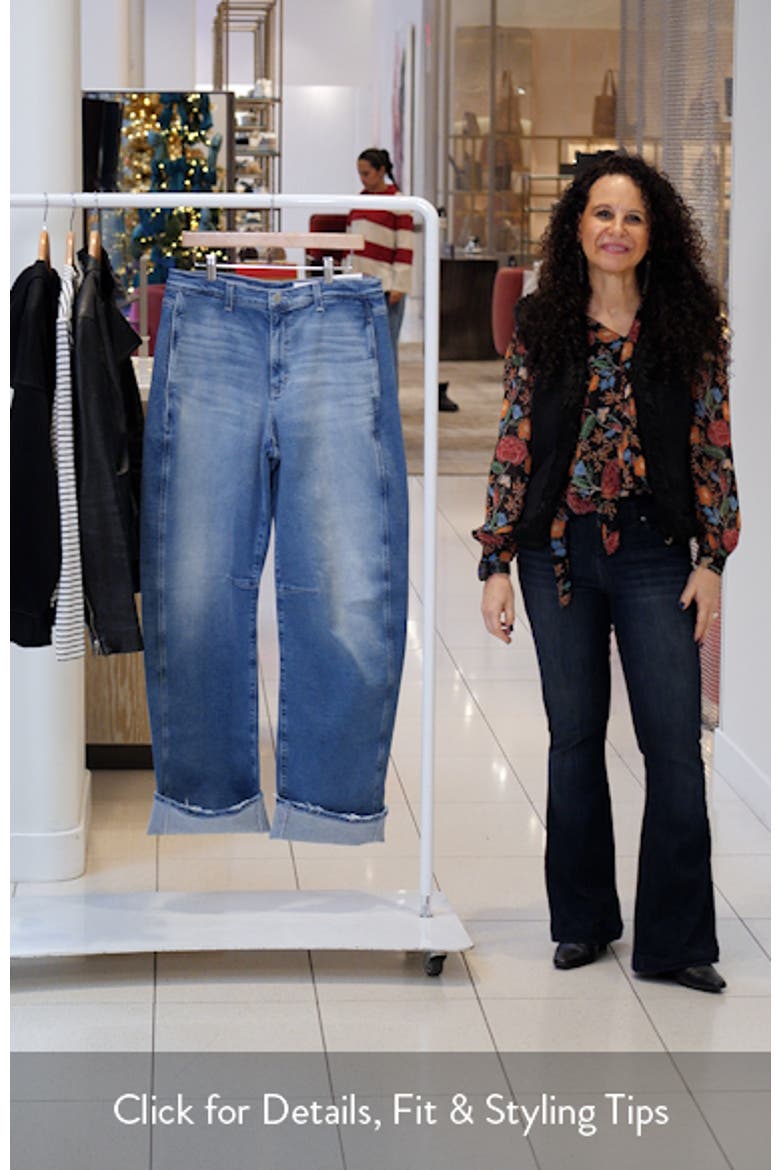 Mercer Cuffed High Waist Barrel Jeans Jeans video