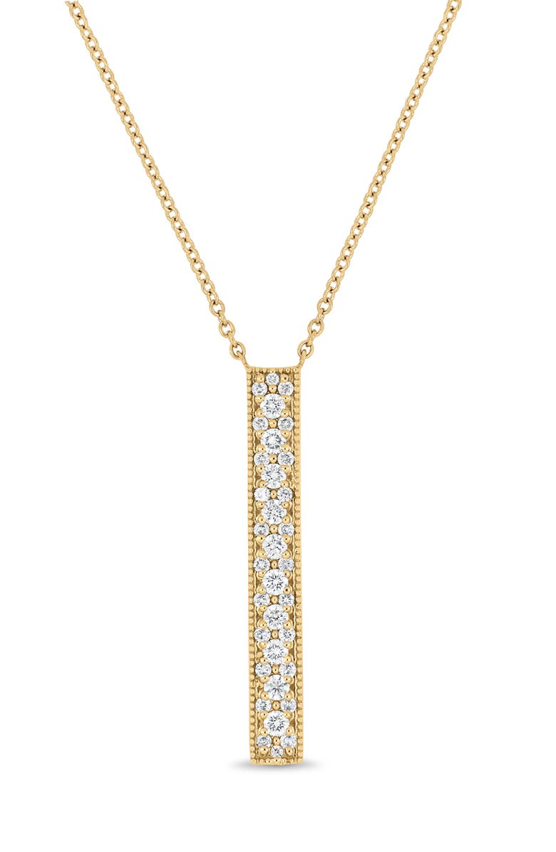 Bony Levy Rita Diamond Bar Pendant Necklace, Main, color, 18Ky Gold
