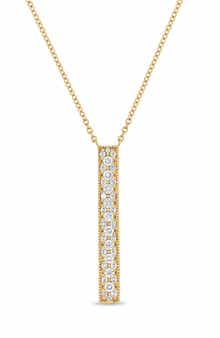 Bony Levy Rita Diamond Bar Pendant Necklace