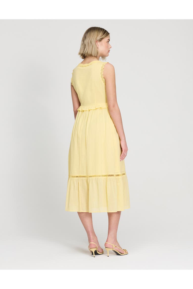 Petite Myriam Sleeveless Midi Dress, Alternate, color, Yellow