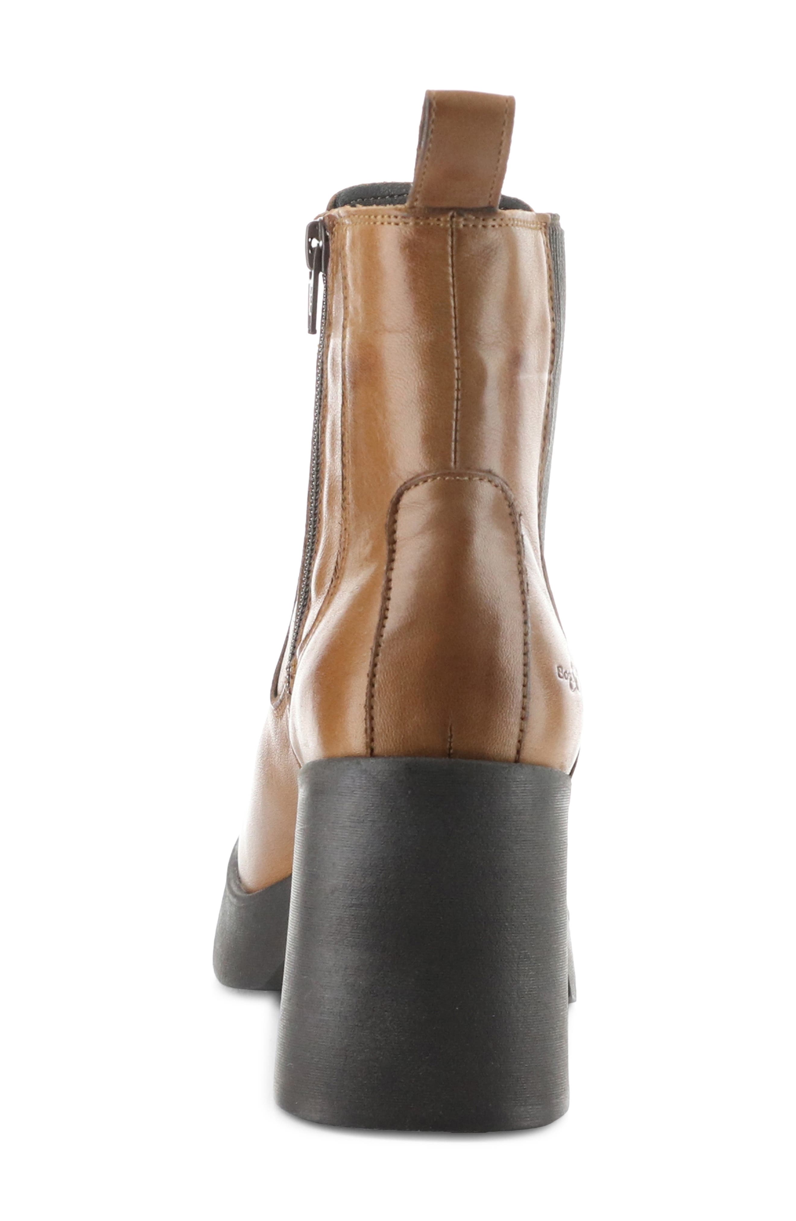 Veil Waterproof Platform Bootie, Alternate, color, RICH TAN/ DARK BROWN