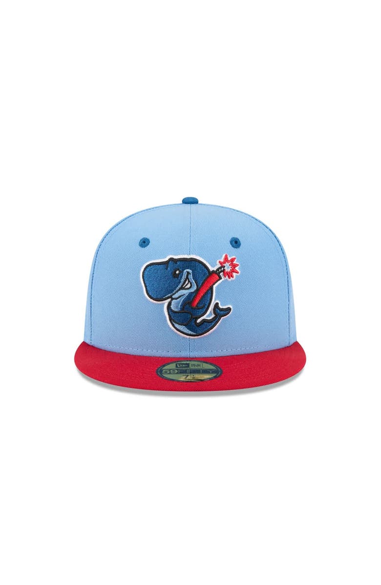 New Era Men's New Era  Blue Eugene Emeralds Theme Nights 59FIFTY Fitted Hat, Alternate, color, Blue