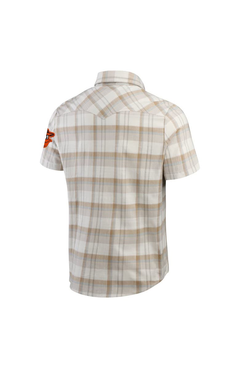 Darius Rucker Collection by Fanatics Men's Darius Rucker Collection by Fanatics Gray Baltimore Orioles Plaid Full-Snap Shirt, Alternate, color, Gray