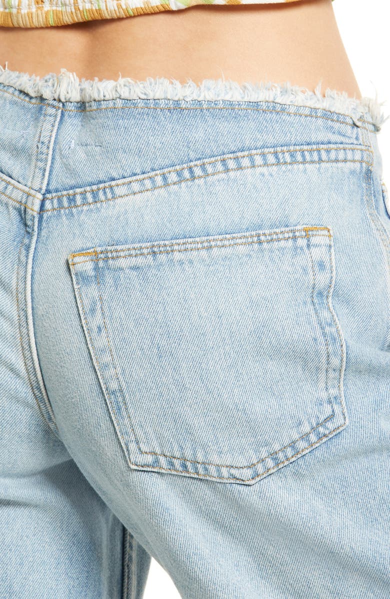 BDG Urban Outfitters Puddle Raw Waist Low Rise Flare Jeans, Alternate, color,