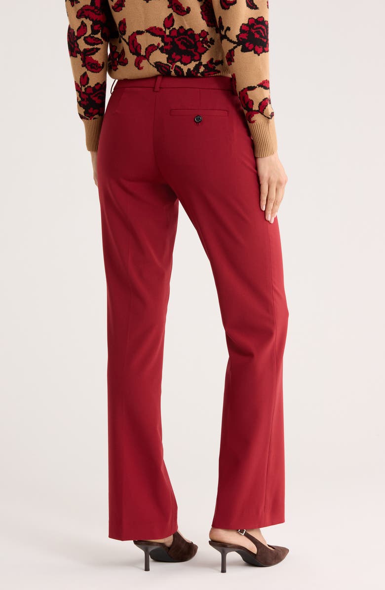 DKNY Modern Fit Pants, Alternate, color, Merlot