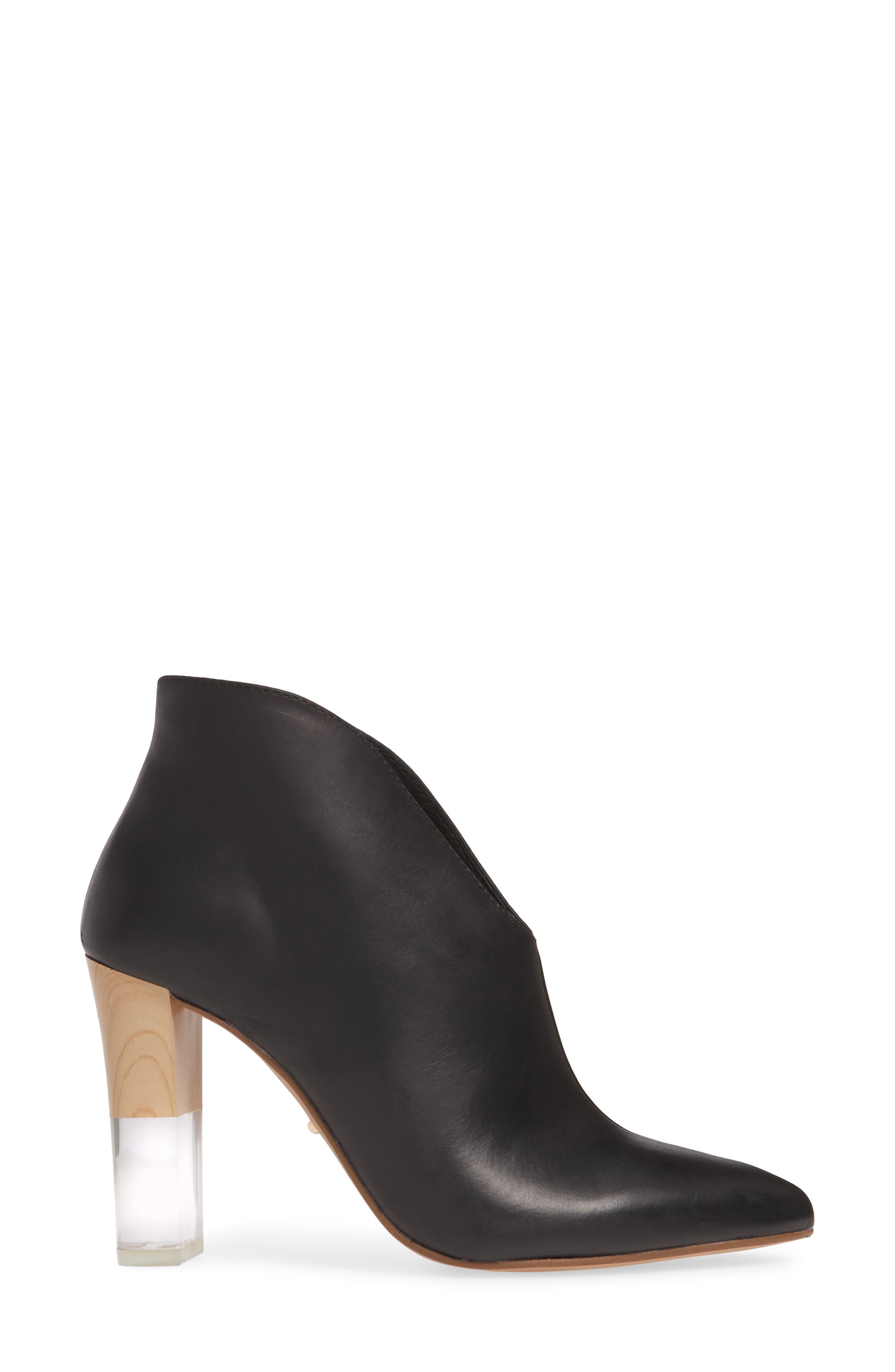 Kisses Bootie, Alternate, color, BLACK LEATHER