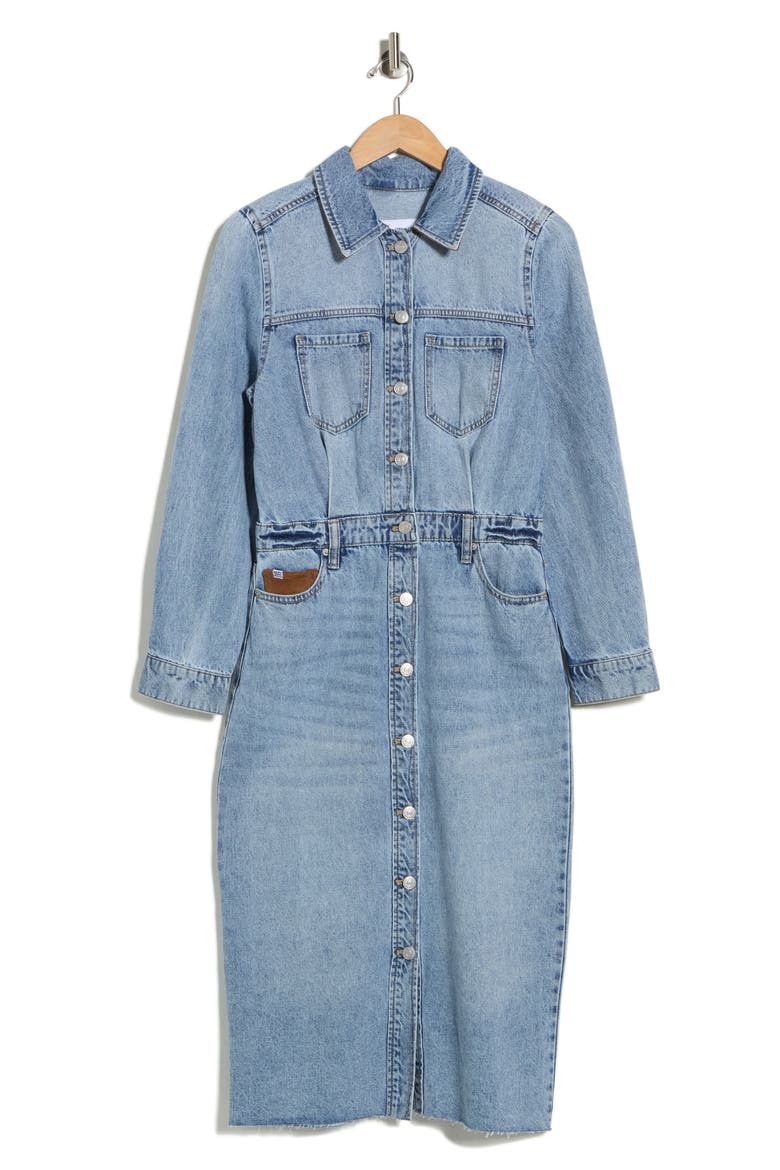 Denim Overall Dress, Alternate, color, PARK SLOPE