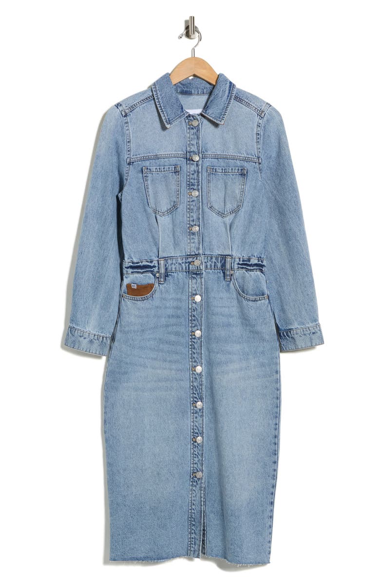 DKNY Jeans Denim Overall Dress, Main, color, Park Slope