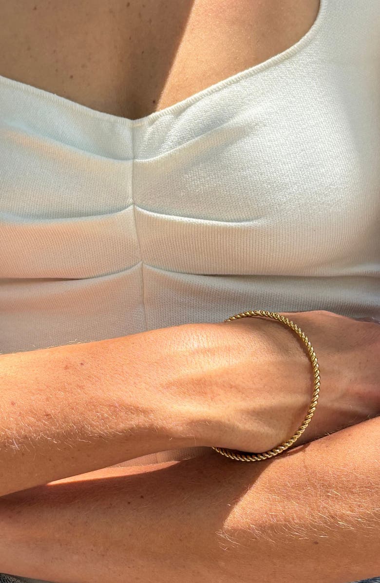 Adornia Set of 3 Rope Bangle Bracelets, Alternate, color, Gold