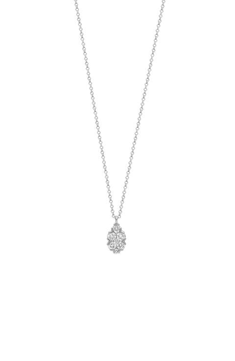 Mika Diamond Cluster Pendant Necklace