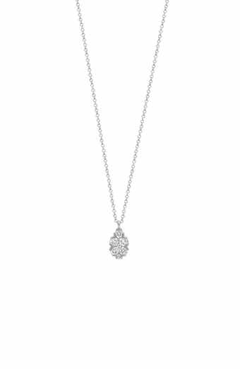 Mika Diamond Cluster Pendant Necklace