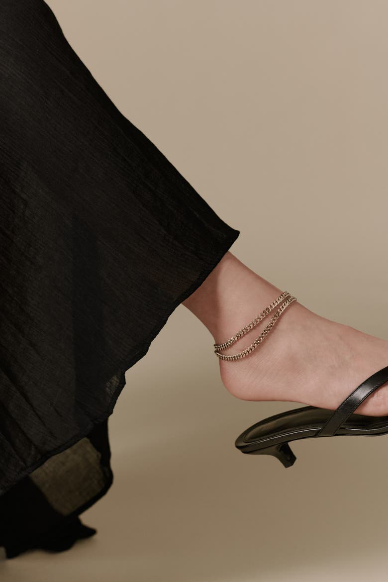 Maya Anklet, Alternate, color, 14K Recycled Gold Vermeil