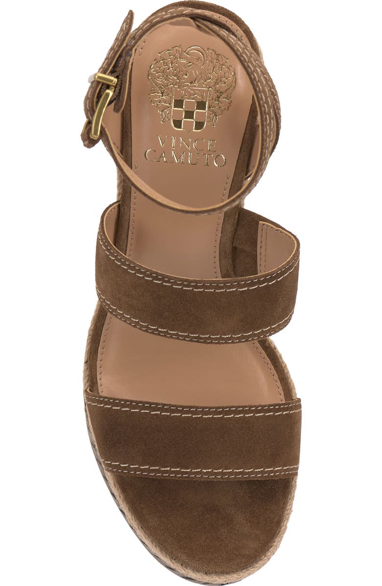 Vince Camuto Esmia Ankle Strap Platform Wedge Sandal, Alternate, color, Reishi