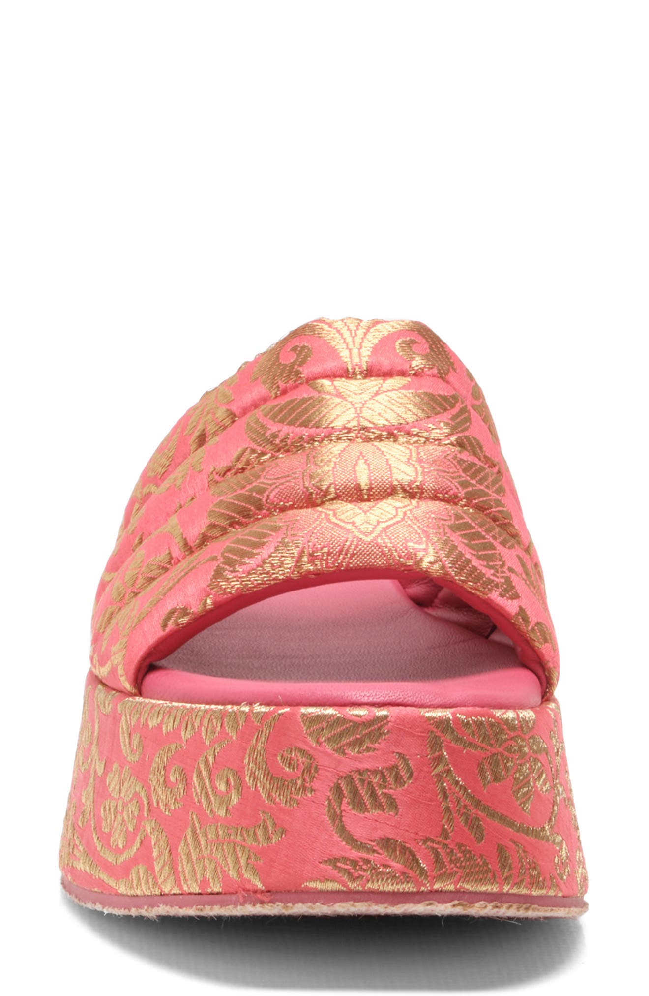 Free People Almost Paradise Brocade Platform Sandal, Alternate, color, 