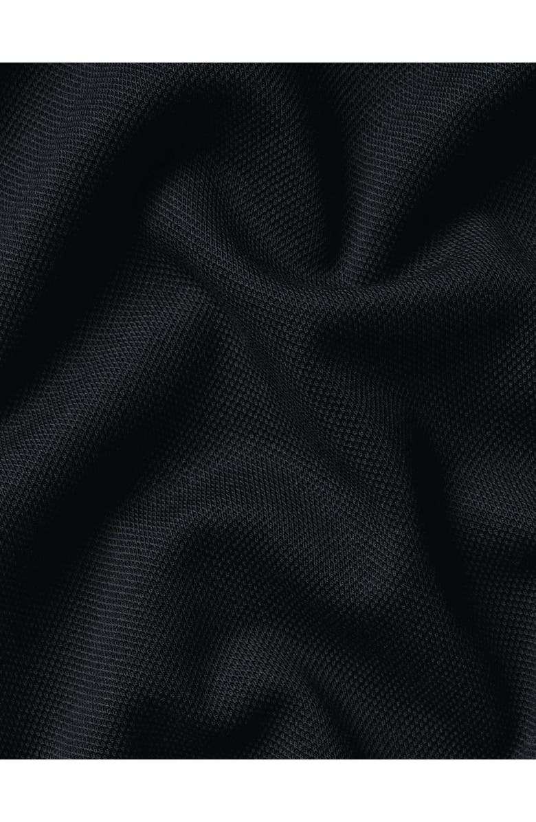 Charles Tyrwhitt Short Sleeve Cotton Stretch Smart Pique Polo, Alternate, color, Black