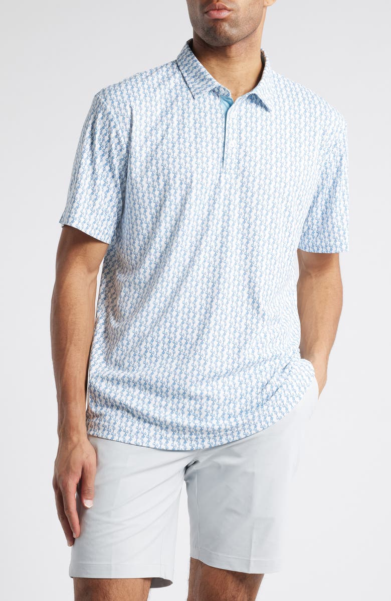 Swannies Erick Floral Golf Polo, Main, color, 