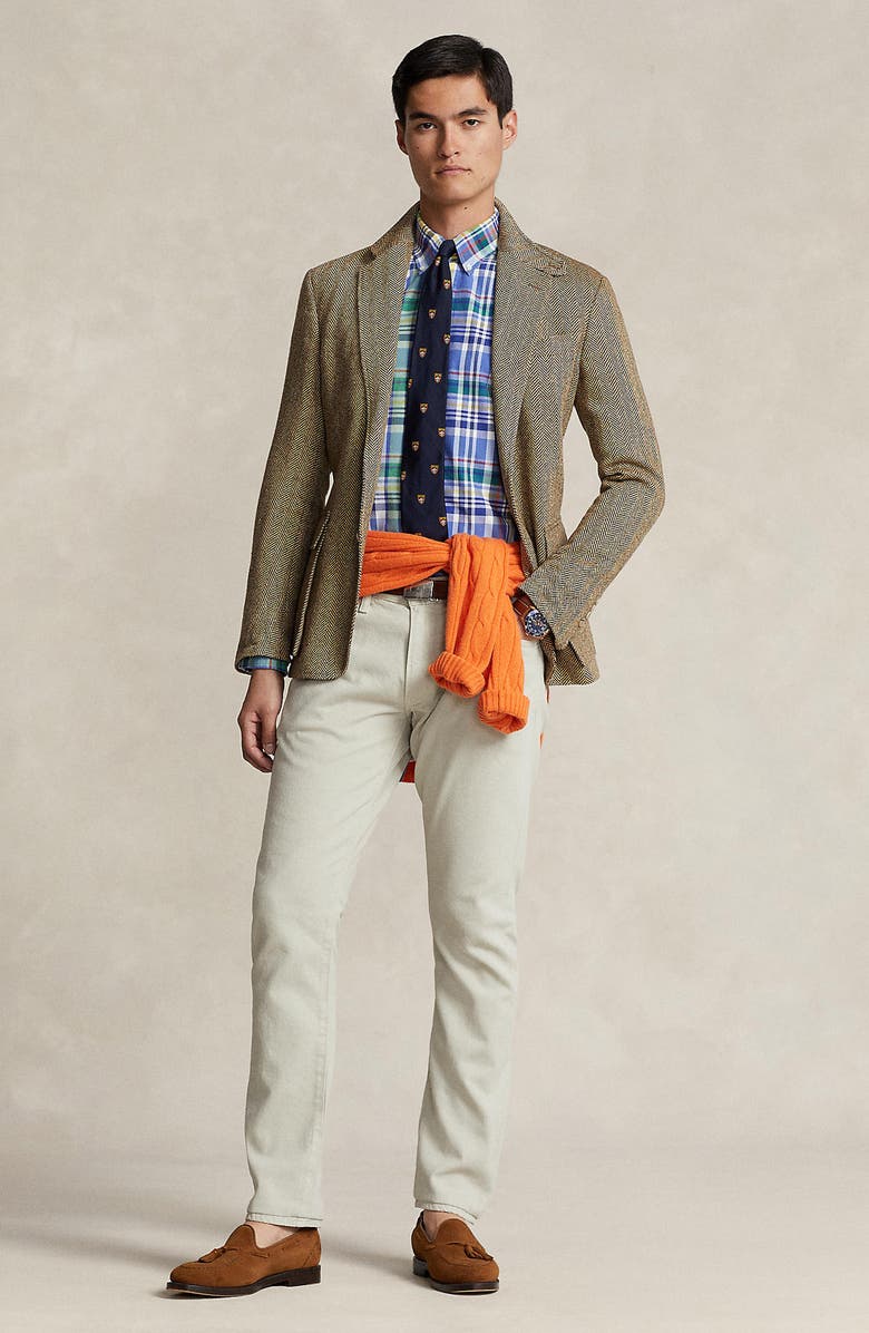 Polo Ralph Lauren Plaid Button-Down Oxford Shirt, Alternate, color, 5448A Blue/Red Multi