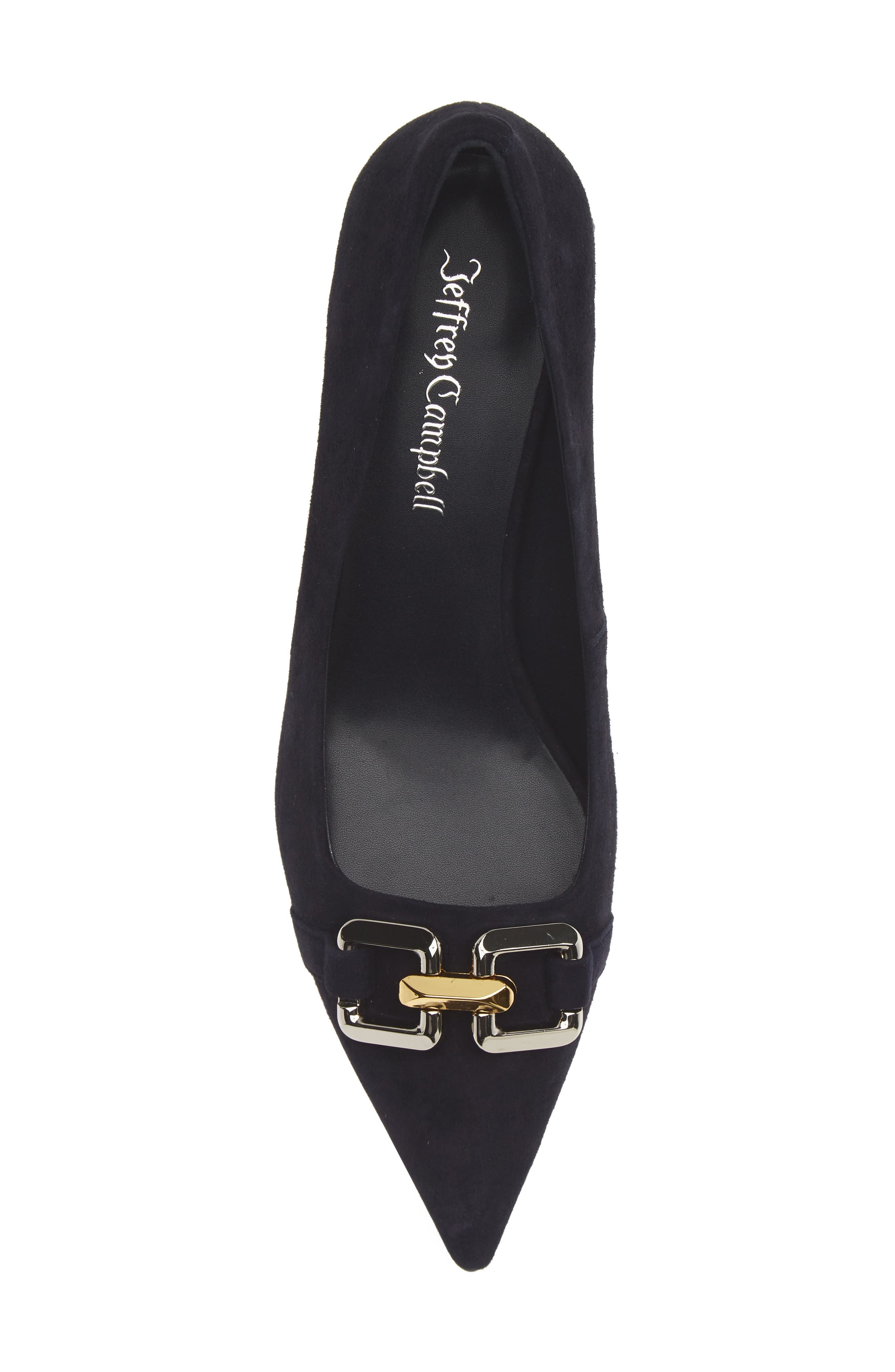 Anouk Pointed Toe Pump, Alternate, color, NAVY SUEDE