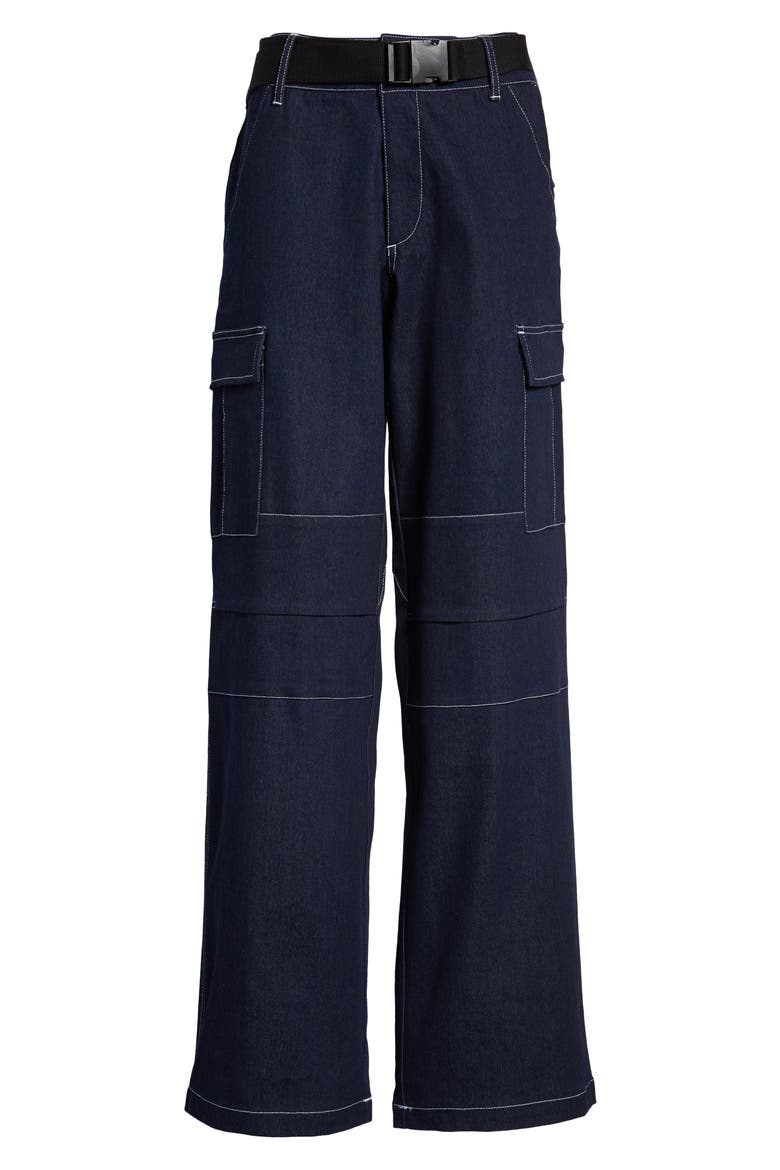 Ace Cargo Jeans, Alternate, color, DENIM