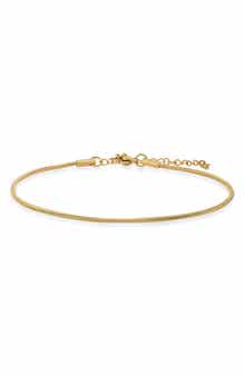 STEELTIME 18K Gold Plated Stainless Steel Chain Anklet