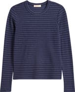 Marine Layer Lexi Stripe Sun-In Rib Long Sleeve T-Shirt