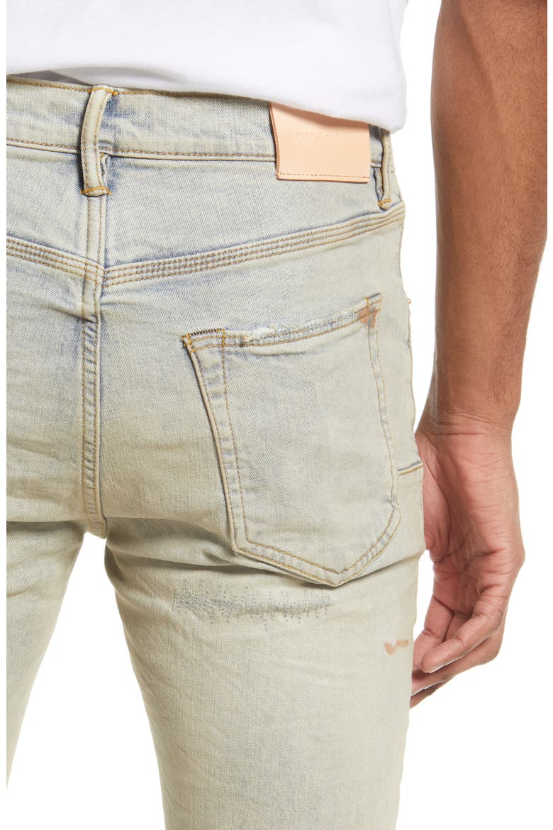 Distressed Skinny Jeans, Alternate, color, SUPERLIGHT OIL REPAIR