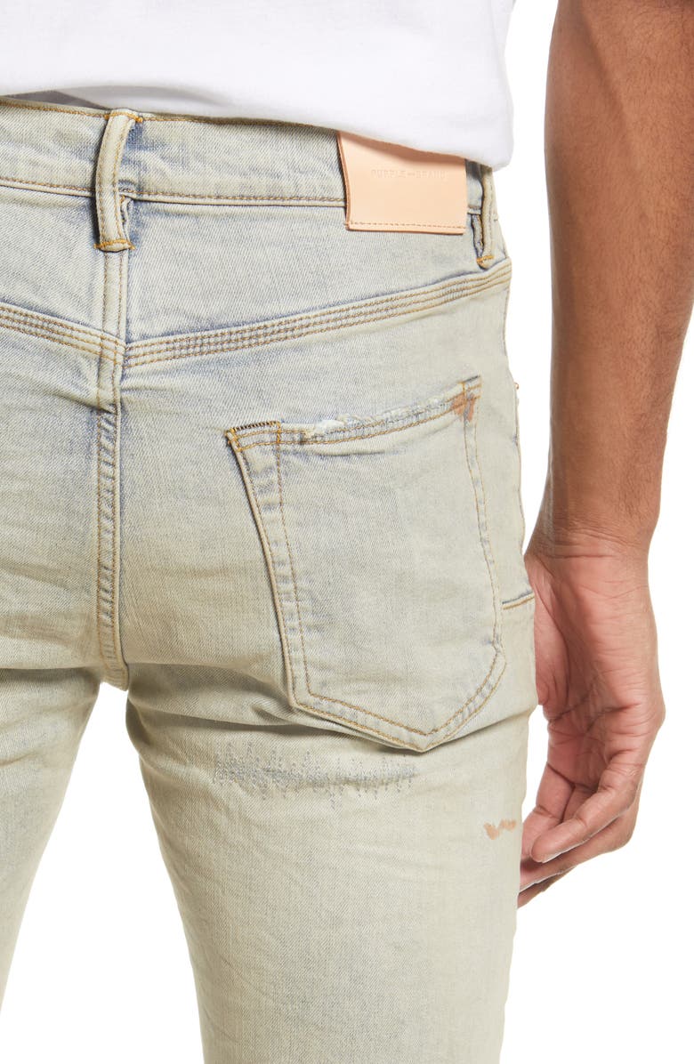 PURPLE BRAND Distressed Skinny Jeans, Alternate, color, Superlight Oil Repair