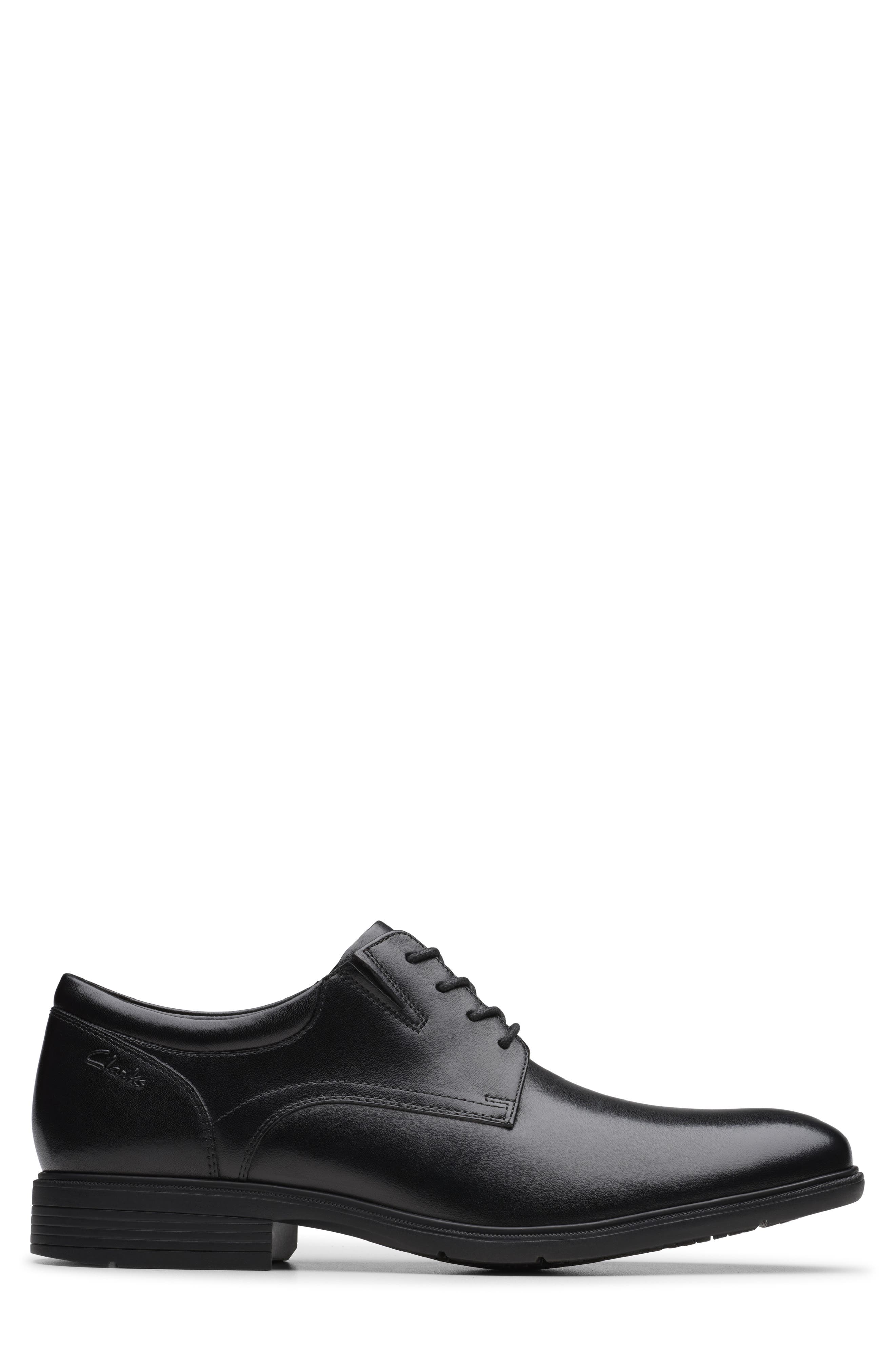 Clarks<sup>®</sup> Steadwell Derby, Alternate, color, Black Leather