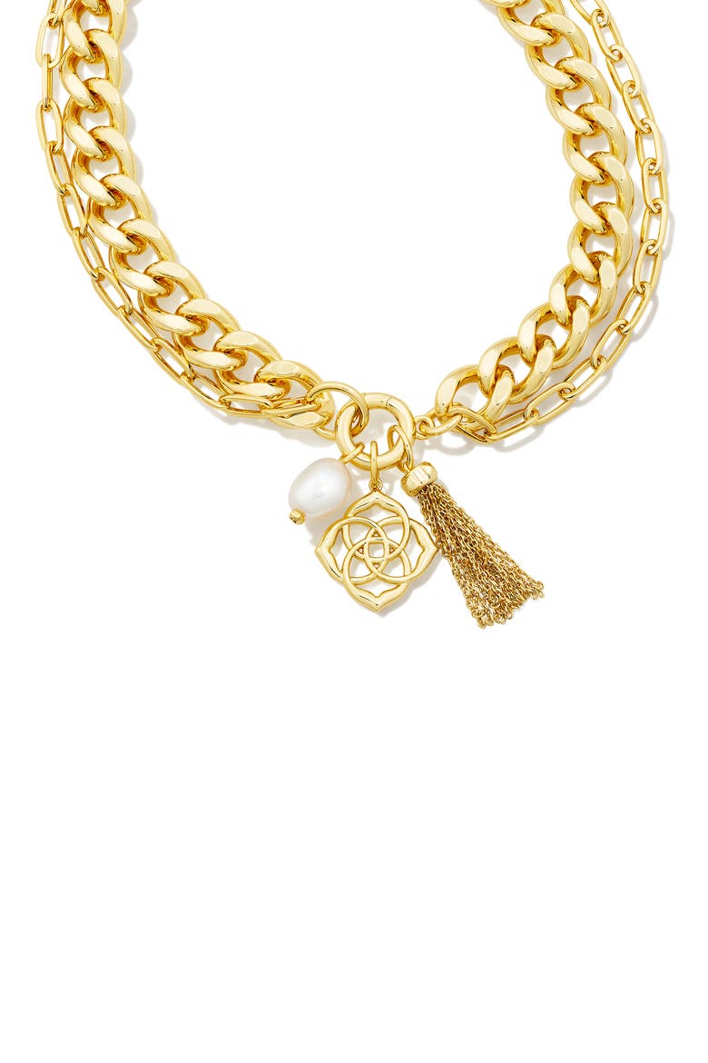 Everleigh Mixed Charm Layered Necklace, Alternate, color, GOLD WHITE PEARL