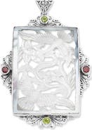 SAMUEL B. Carved Mother-of-Pearl Pendant