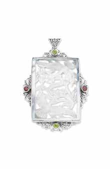 SAMUEL B. Carved Mother-of-Pearl Pendant