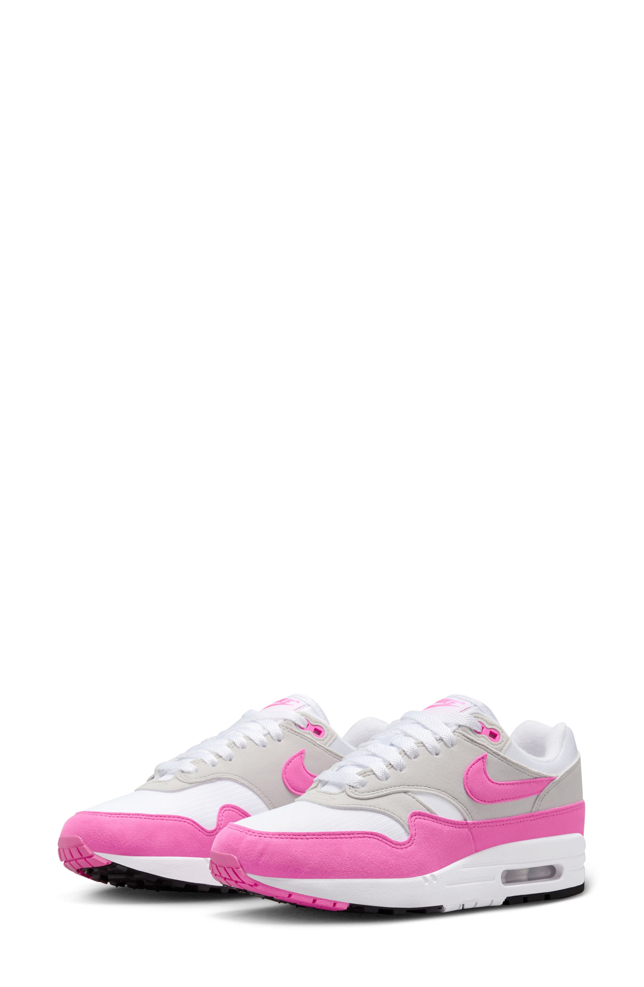 Air Max 1 '87 Sneaker, Main, color, WHITE/ PINK/ GREY/ BLACK