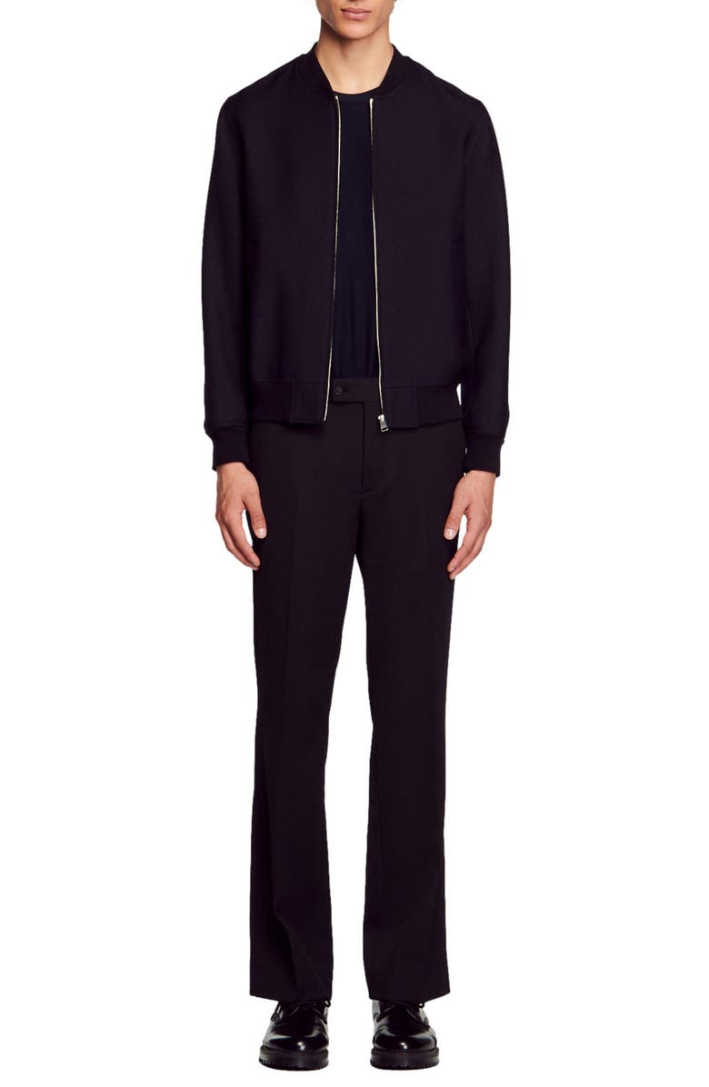 SANDRO New Teddy Wool Blend Jacket, Alternate, color,