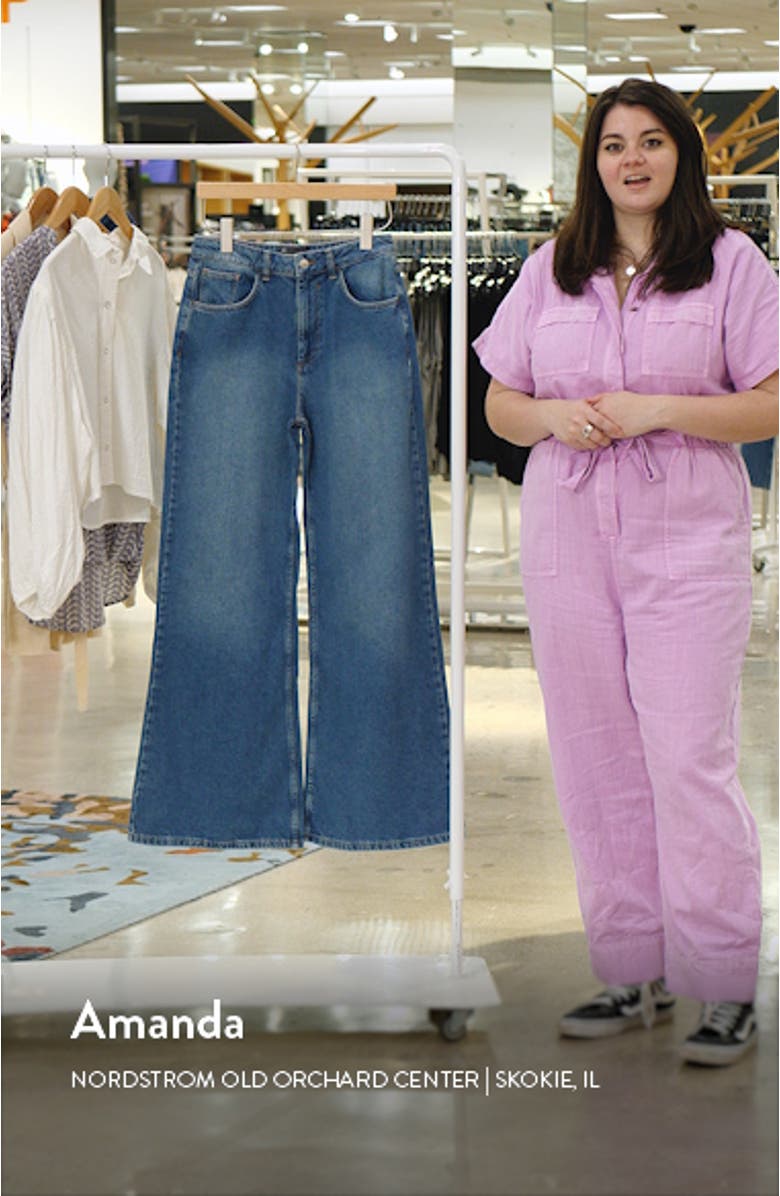 Lightweight Wide Leg Jeans, sales video thumbnail