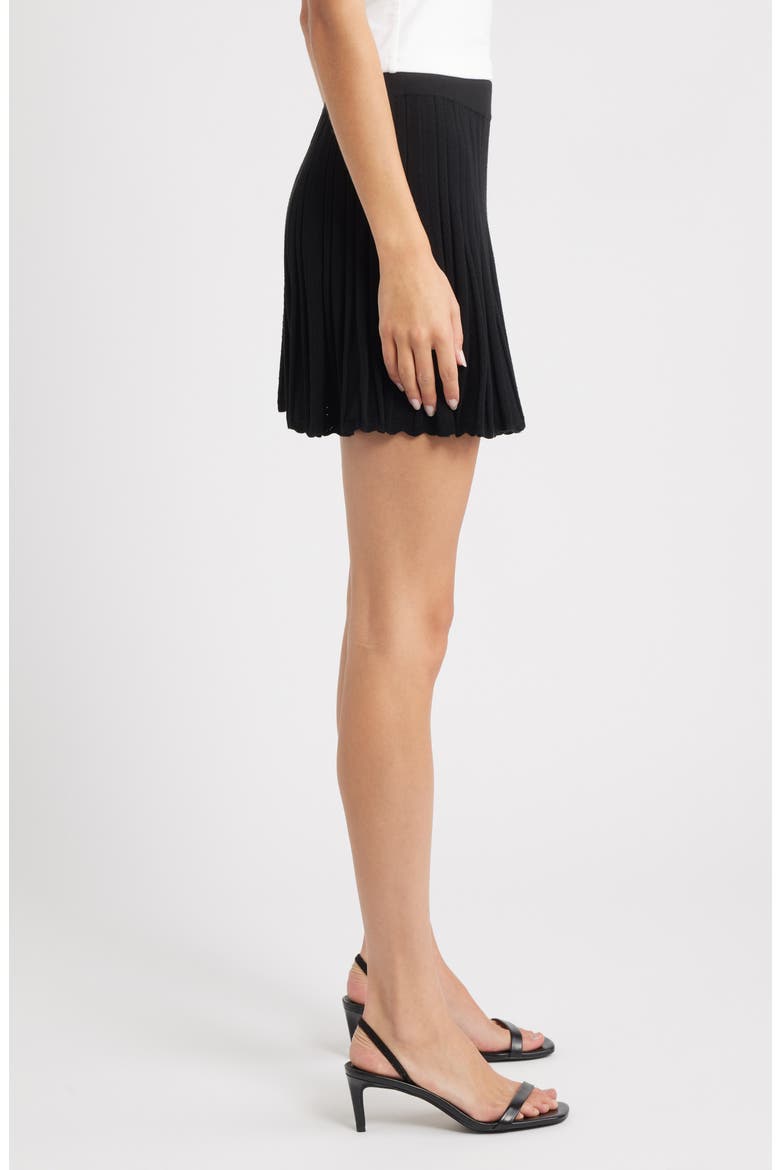 Willany Pleated Skirt, Alternate, color, BLACK