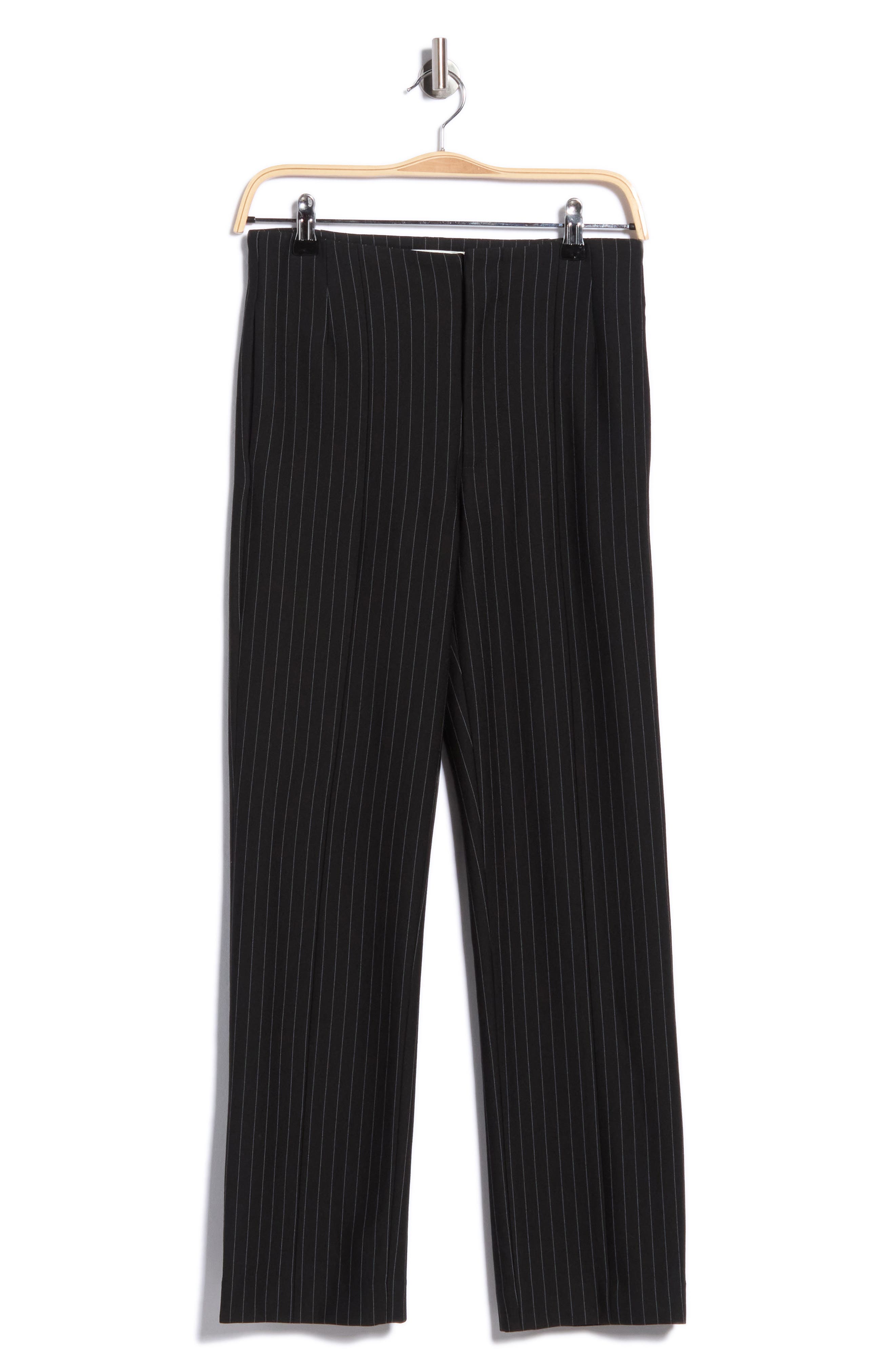The Sleek Pinstripe Straight Leg Trousers