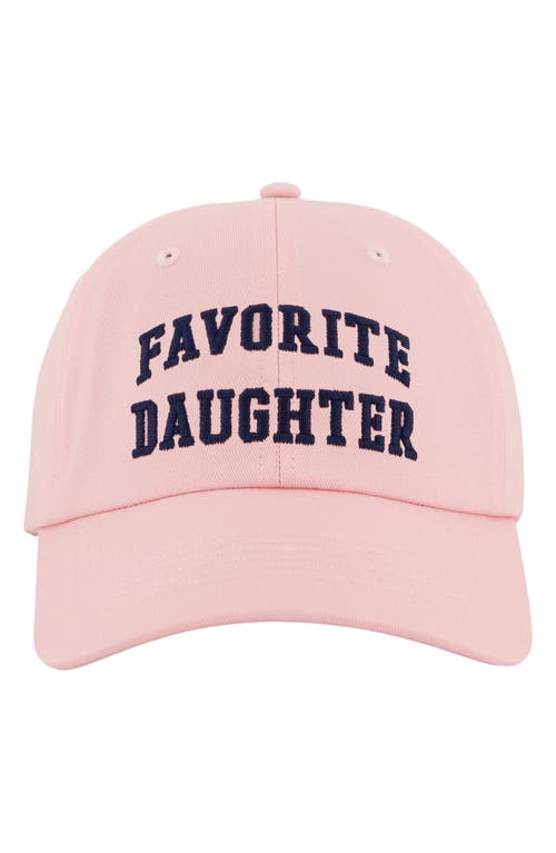 Favorite Daughter All Caps Logo Baseball Cap in Pale Pink at Nordstrom