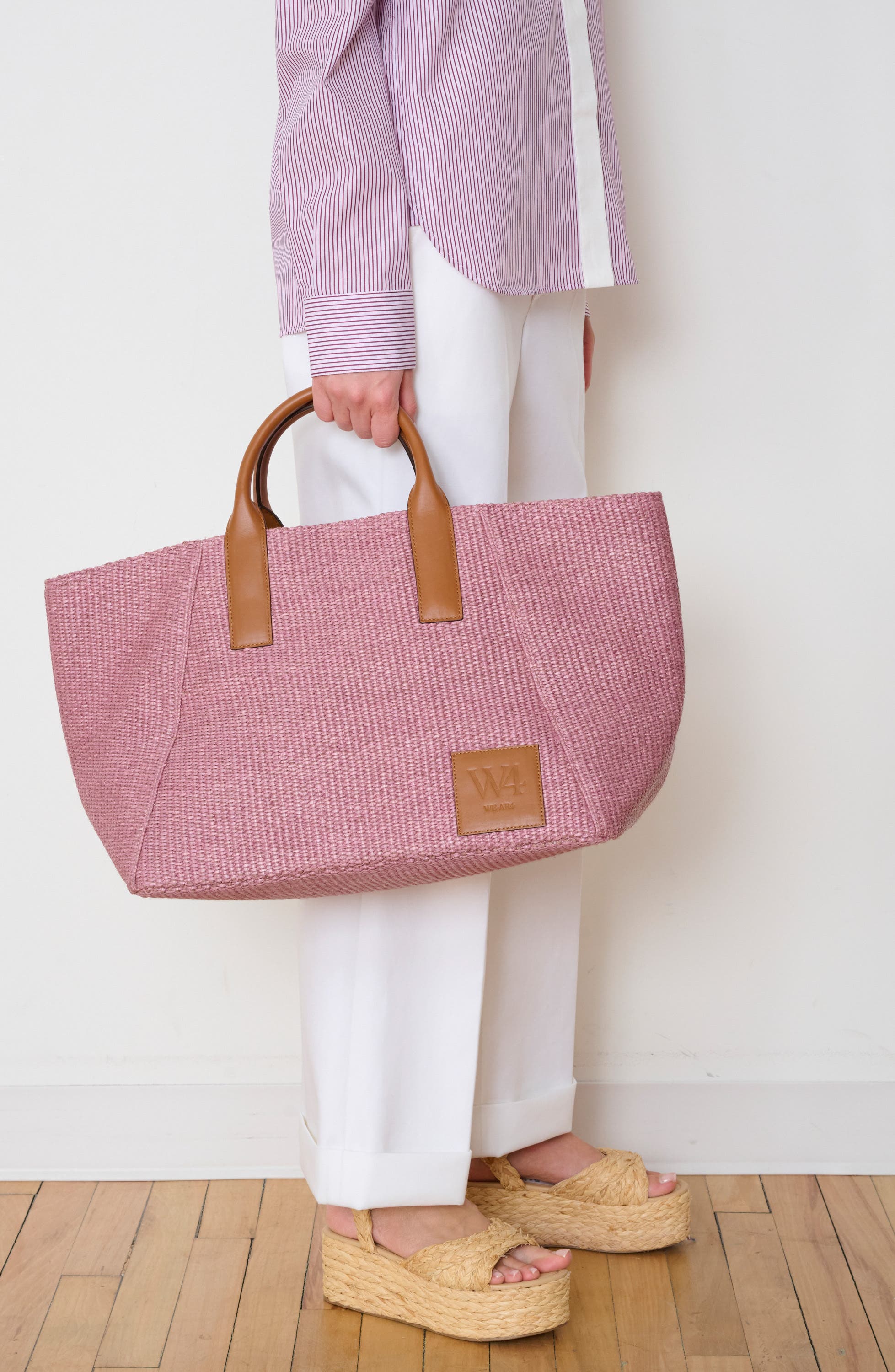 The Riviera Tote, Alternate, color, RASPBERRY