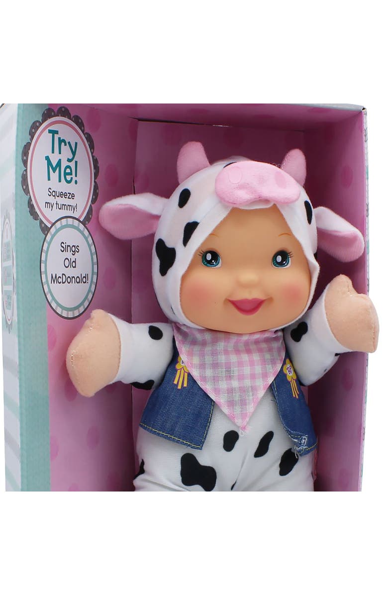 Baby's First Goldberger Doll Farm Animal Friends Cow Bilingual, Alternate, color, Multicolored