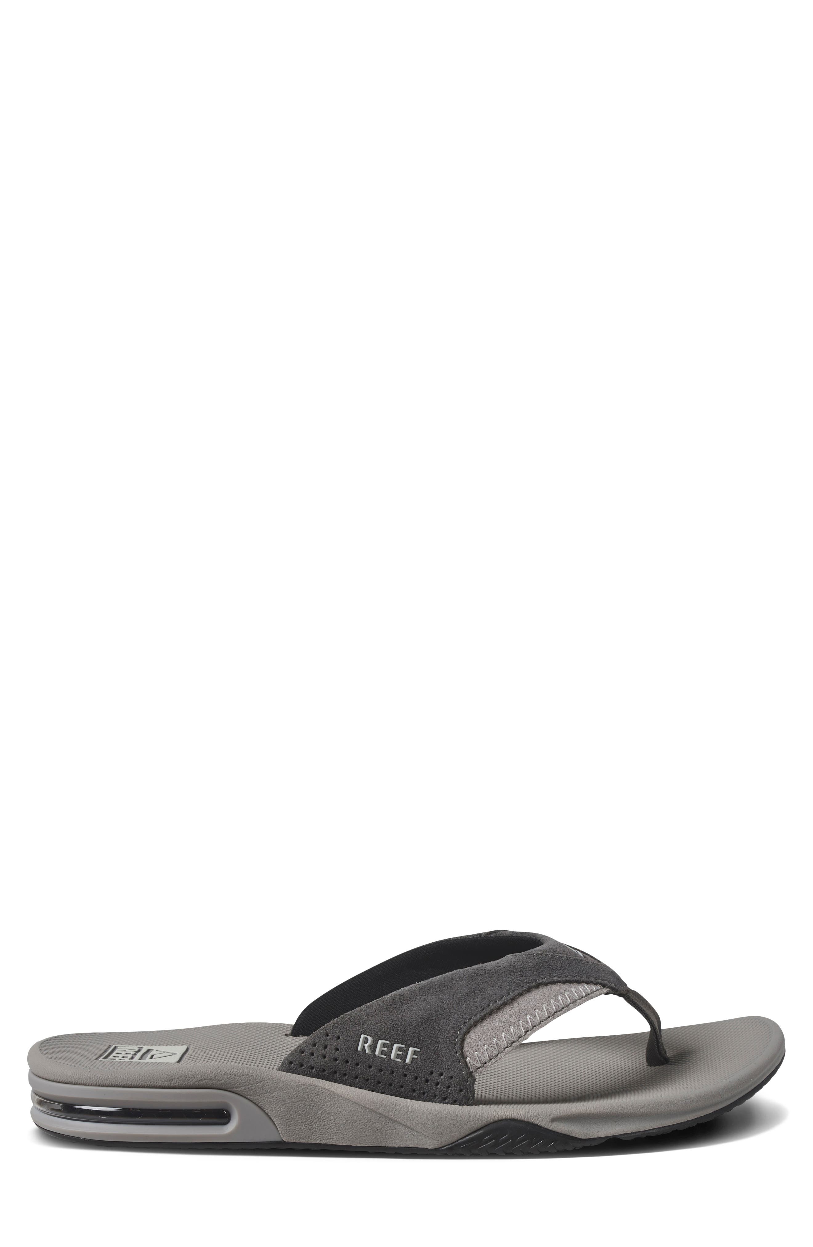 Fanning Flip Flop, Alternate, color, GREY SUEDE