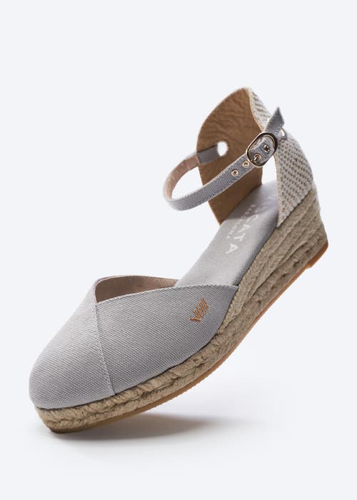 Viscata Formiga Canvas Espadrille Wedges In Ash